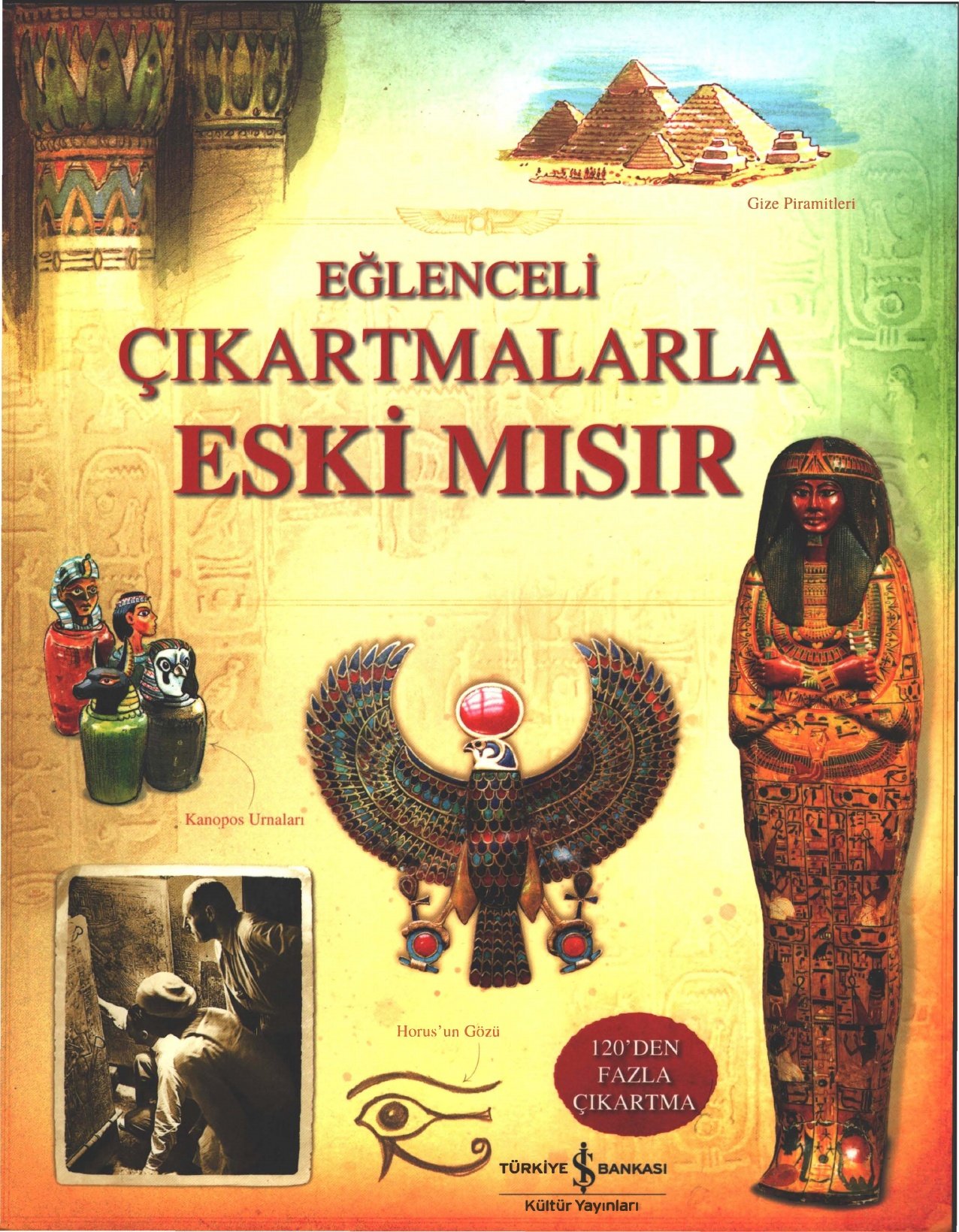 Eğlenceli Çıkartmalarla Eski Mısır kitap kapağı